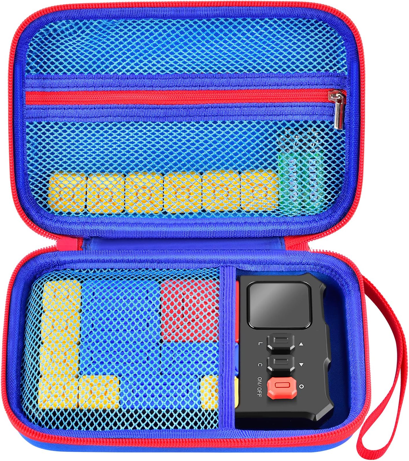 Case Compatible with Giiker Super Slide Brain Games, Brain Teaser Puzzles Organizer Storage Bag, Flow Slider Puzzle Game Holder (Blue)
