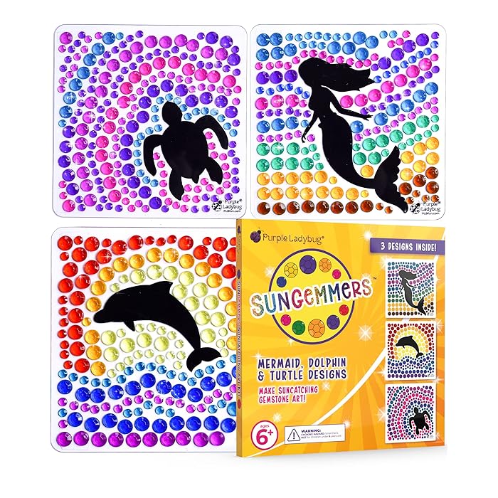 Buy SunGemmers Suncatcher Gem Art Kits for Kids Ages 6 + Diamond