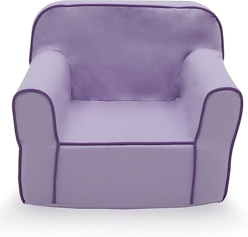 Miniatura 107 de Delta Children Cozee - Silla para niños de 18 meses en adelante, terciopelo de visón gris Terciopelo de visón gris,Azul,Gris