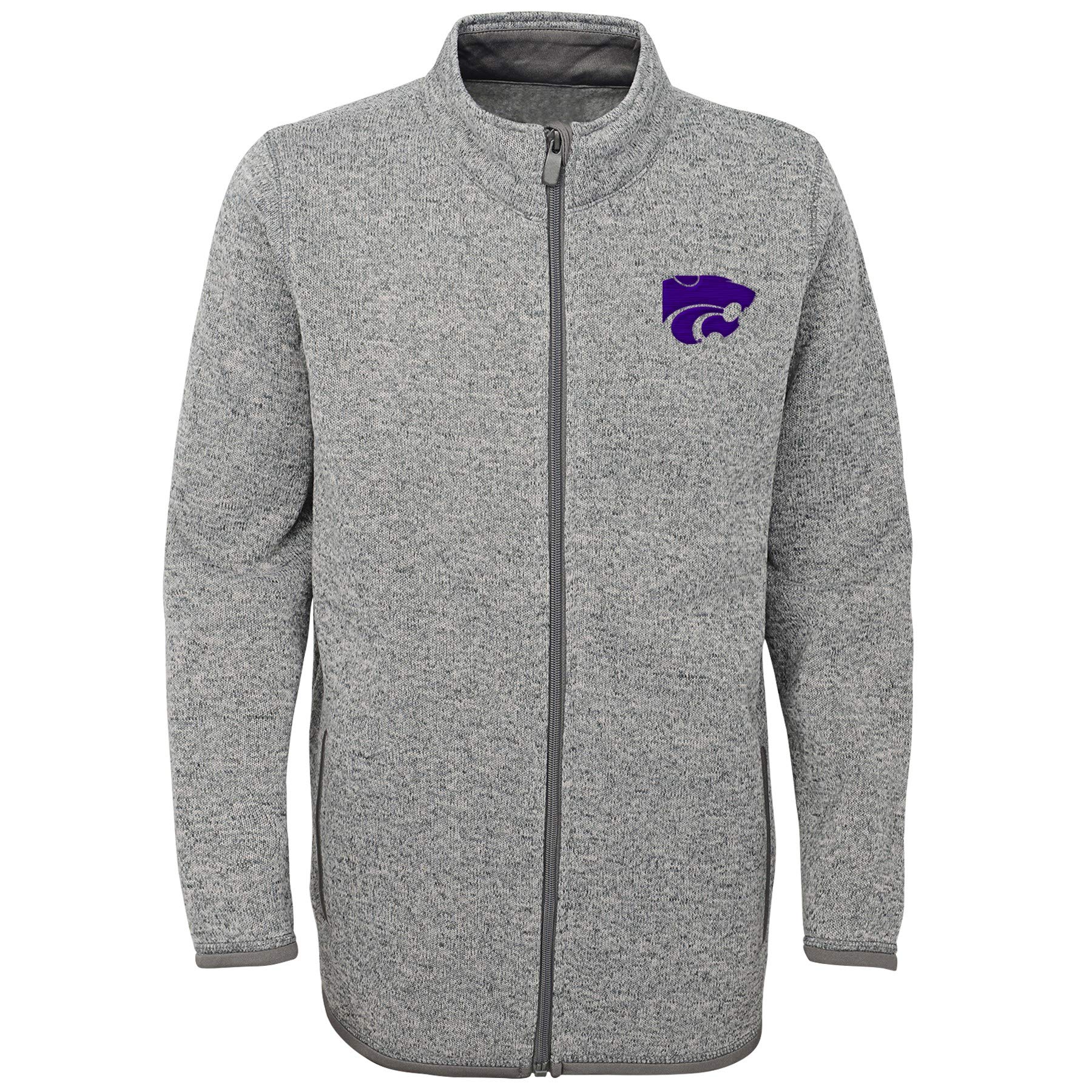 Outerstuff NCAA Youth Boys (8-20) Kansas State Wildcats Lima Full Zip Fleece Jacket, (Large (14-16))