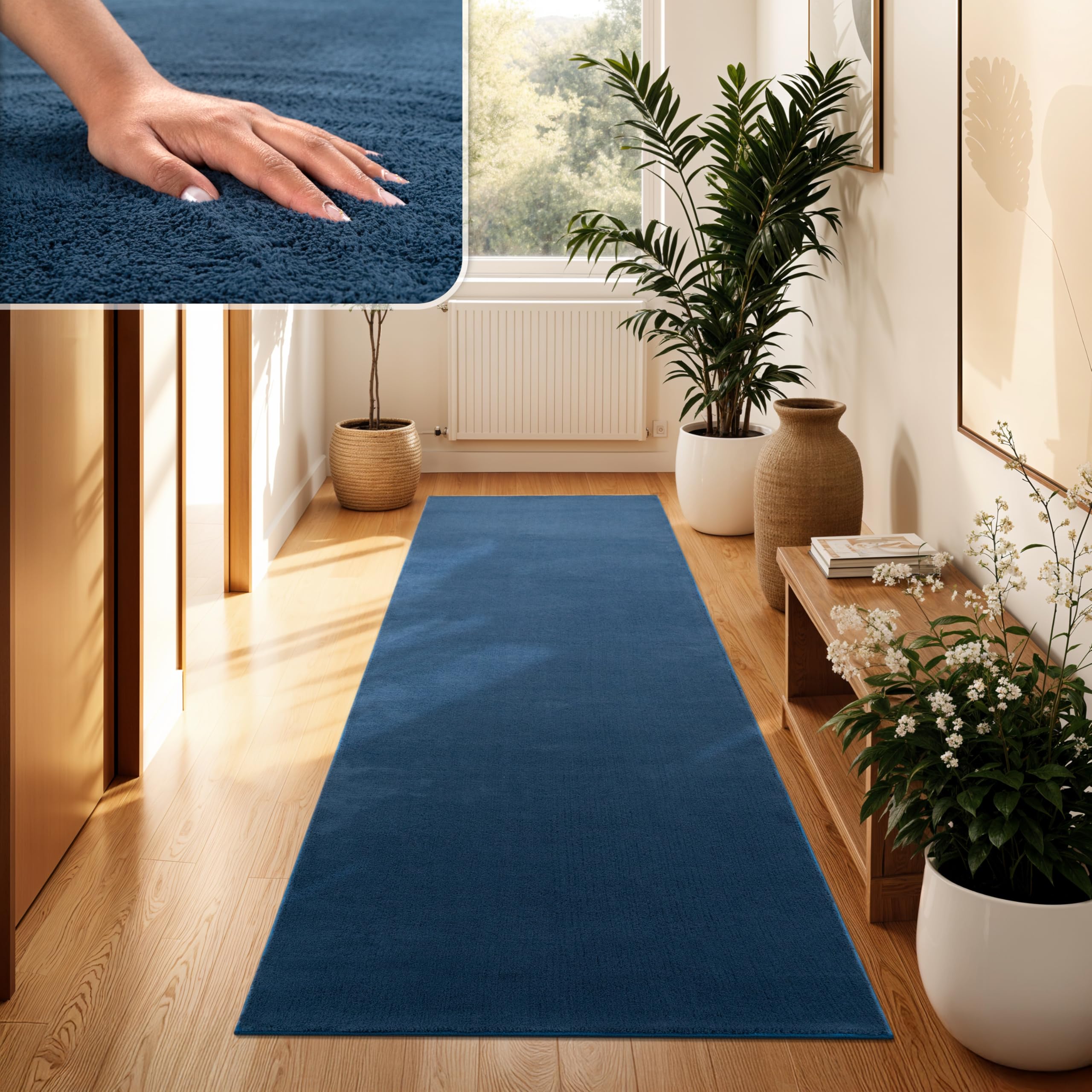 Paco Home Moderner Kuscheliger Wohnzimmer Teppich Kurzflor waschbar flauschig Weich Einfarbig Felloptik zeitlos stilvoll rutschfest pflegeleicht, Grösse:200 cm Quadrat, Farbe:Taupe