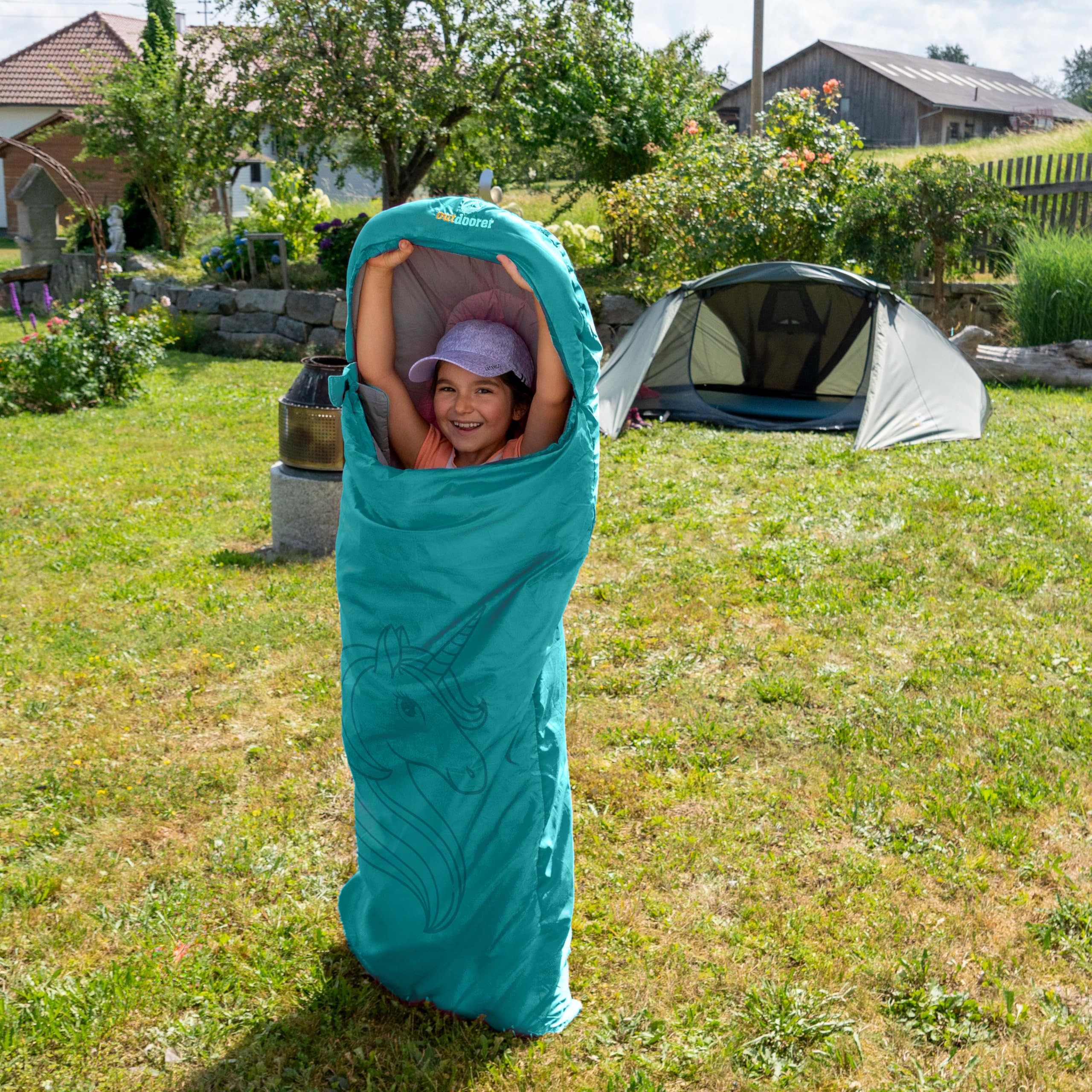 outdoorer Saco de dormir infantil Dream Express con forro de algodón