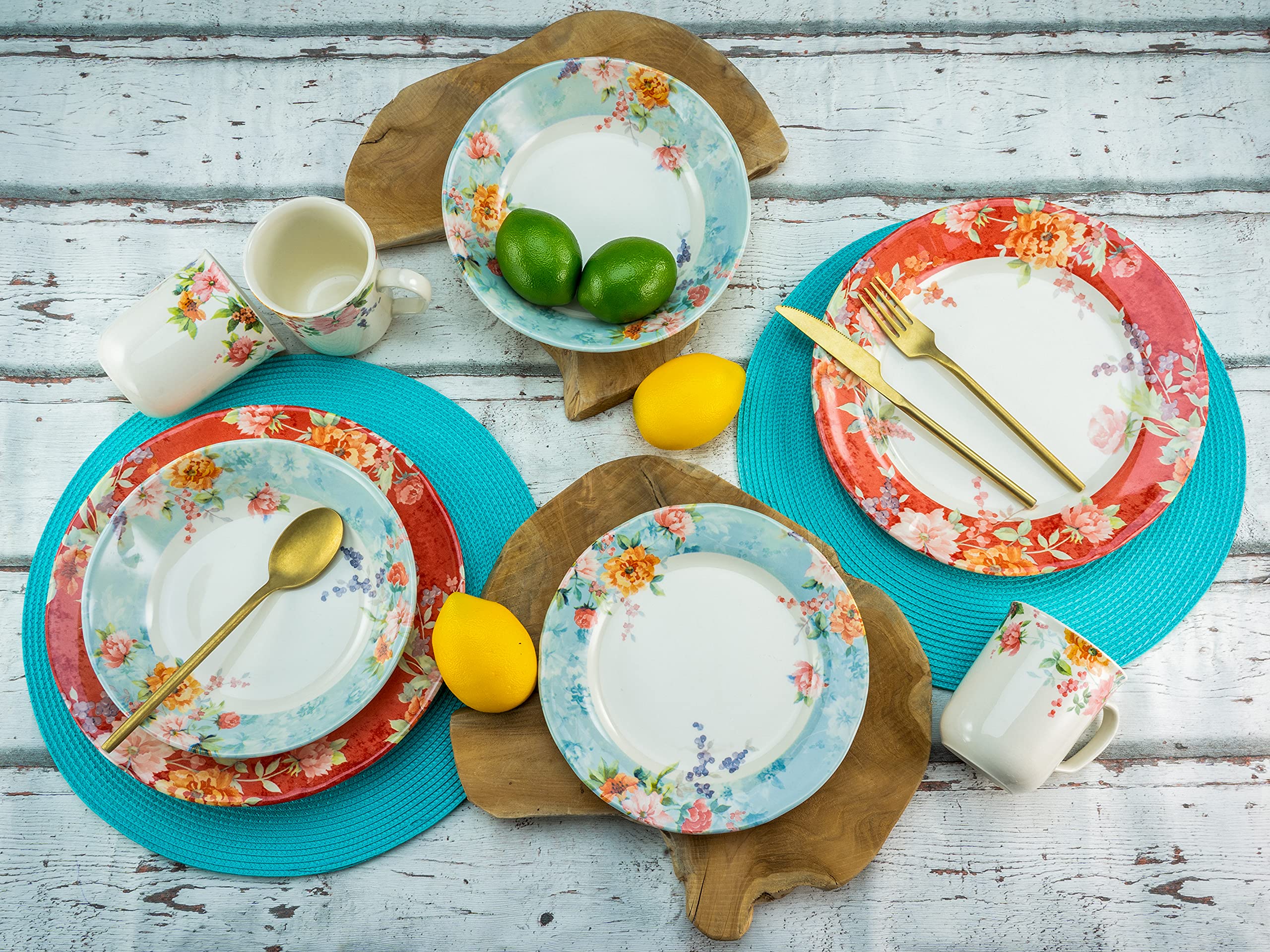 Amazon.co.jp: Creable Crimson 22498 食器セット 16ピース ストーン