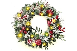 yoyomax Christmas Wreath for Indoor Outdoor