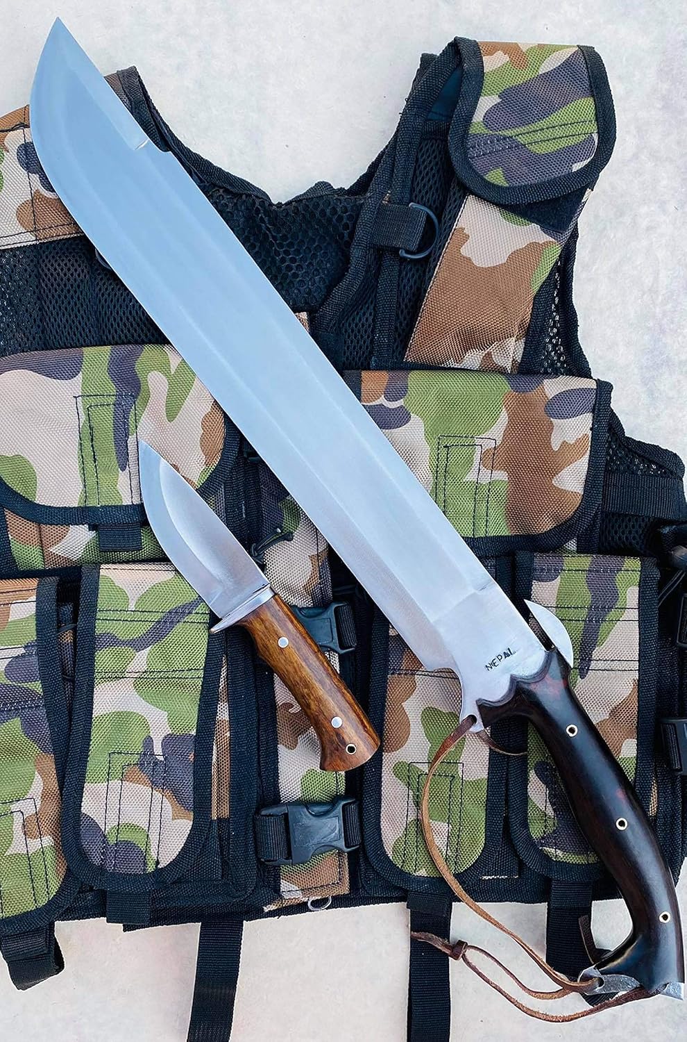 EGKH-18" Predator EUK Knife, Survival Machete, Hand Forged Blade Khukuri - Full Tang Knives Made in Nepal
