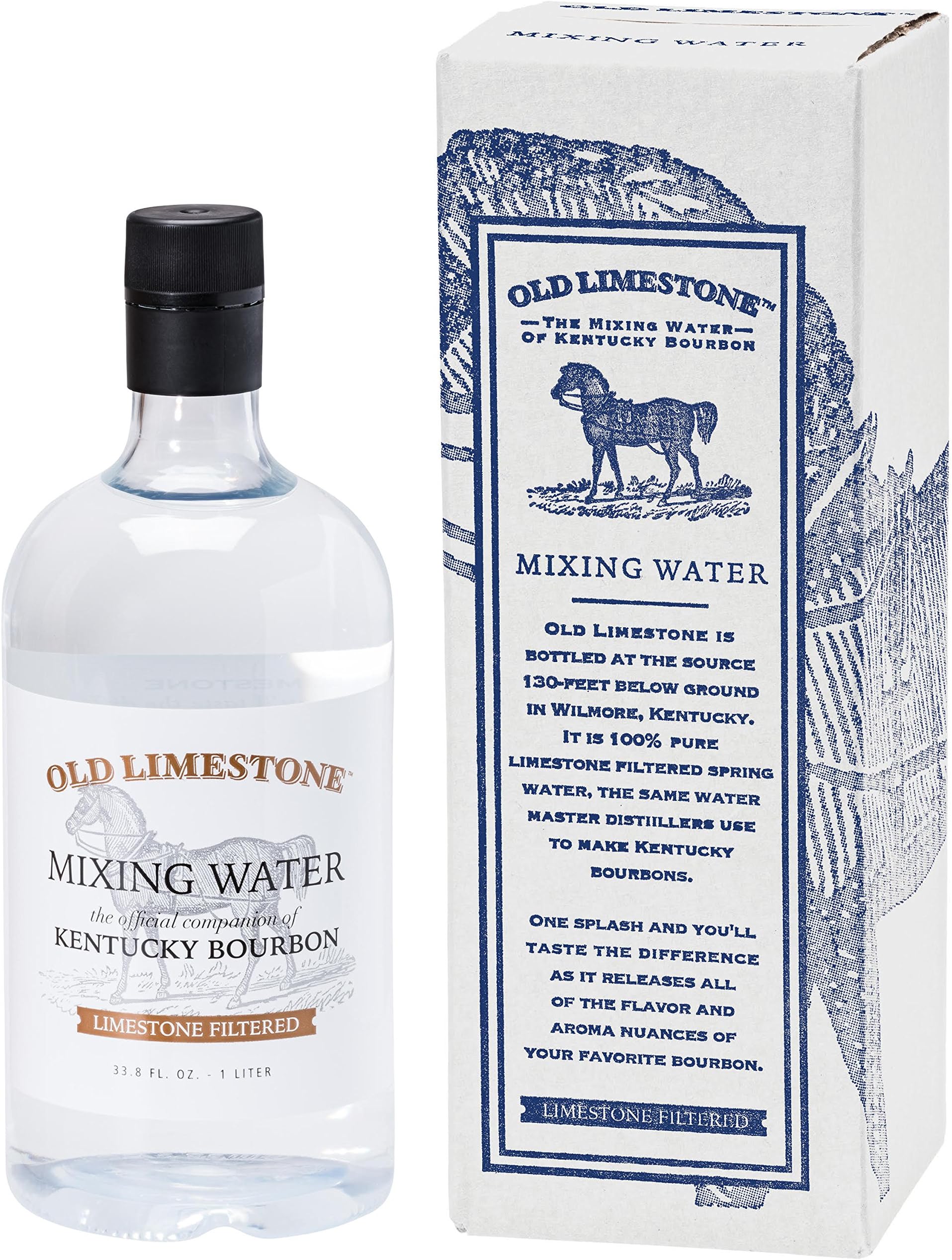 Old Limestone Mixing Water 1000ml Bartop Bottle In Decorative Box