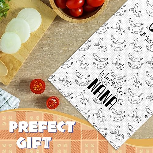 Miniatura 5 de Regalos de plátano para decoración de toallas de cocina, divertidos regalos para la abuela de parte de nietos, paños de cocina de mano, regalo retro