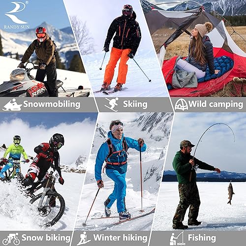 Miniatura 5 de RANDY SUN Calcetines impermeables y transpirables, certificado SGS Unisex Novedad Esquí Trekking Senderismo Vadeo Sendero Calcetines