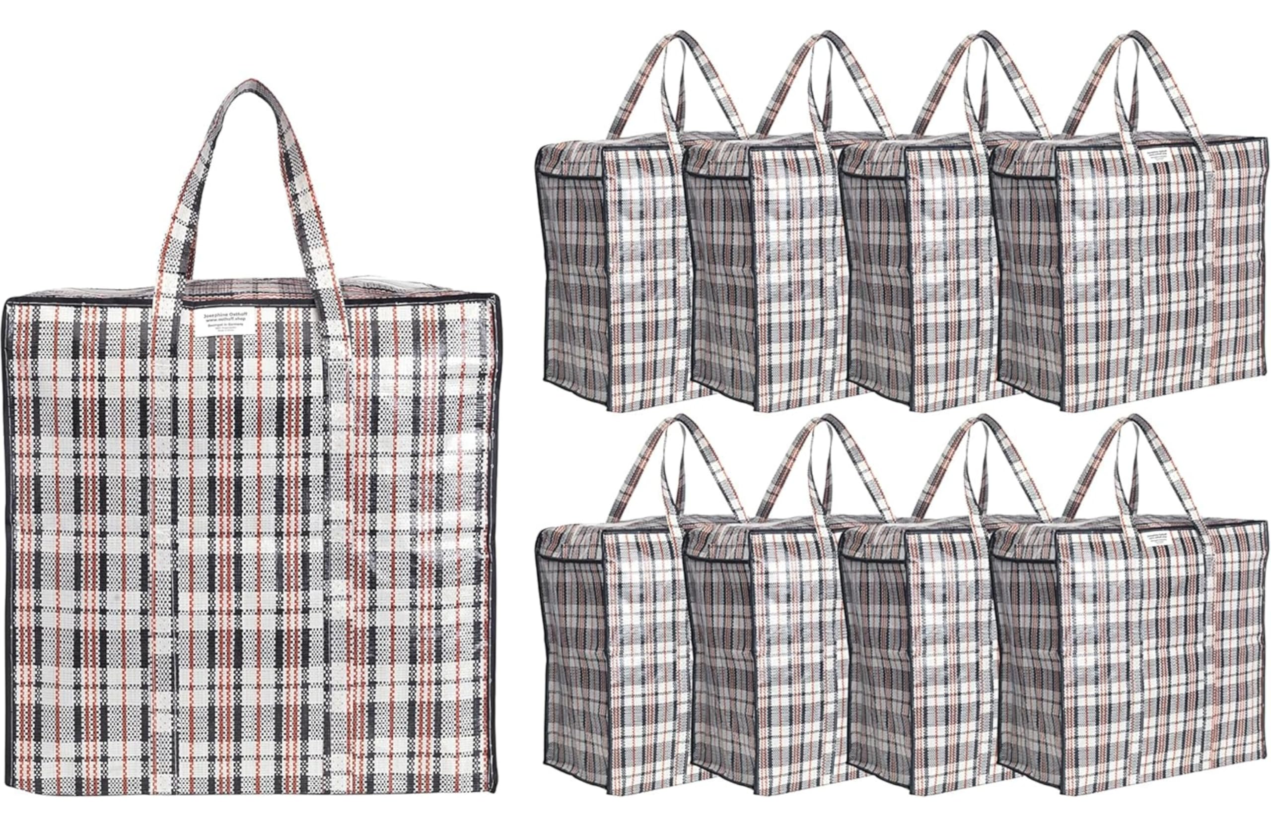 Josephine Osthoff Lot de 9 sacs de rangement pour couette, housse de couette - En plastique avec fermeture éclair - Pour vêtements