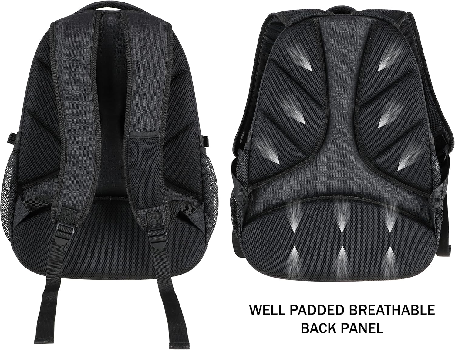 Olympia Tools Travel Laptop Backpack 18.5 inch, Business Anti Theft Slim Durable Laptops Backpack, Water Resistant College School Computer Bag Gifts for Men & Women Fits 17 Inch Notebook, Black