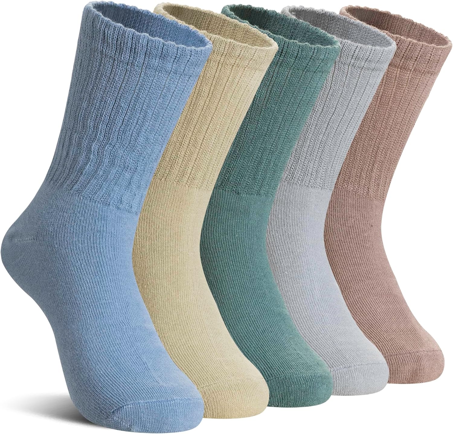 DoSmart Kids Girls Boys Socks Youth Teen Athletic Sport Basketball Soft Breathable Cotton Crew Socks 5 Pairs