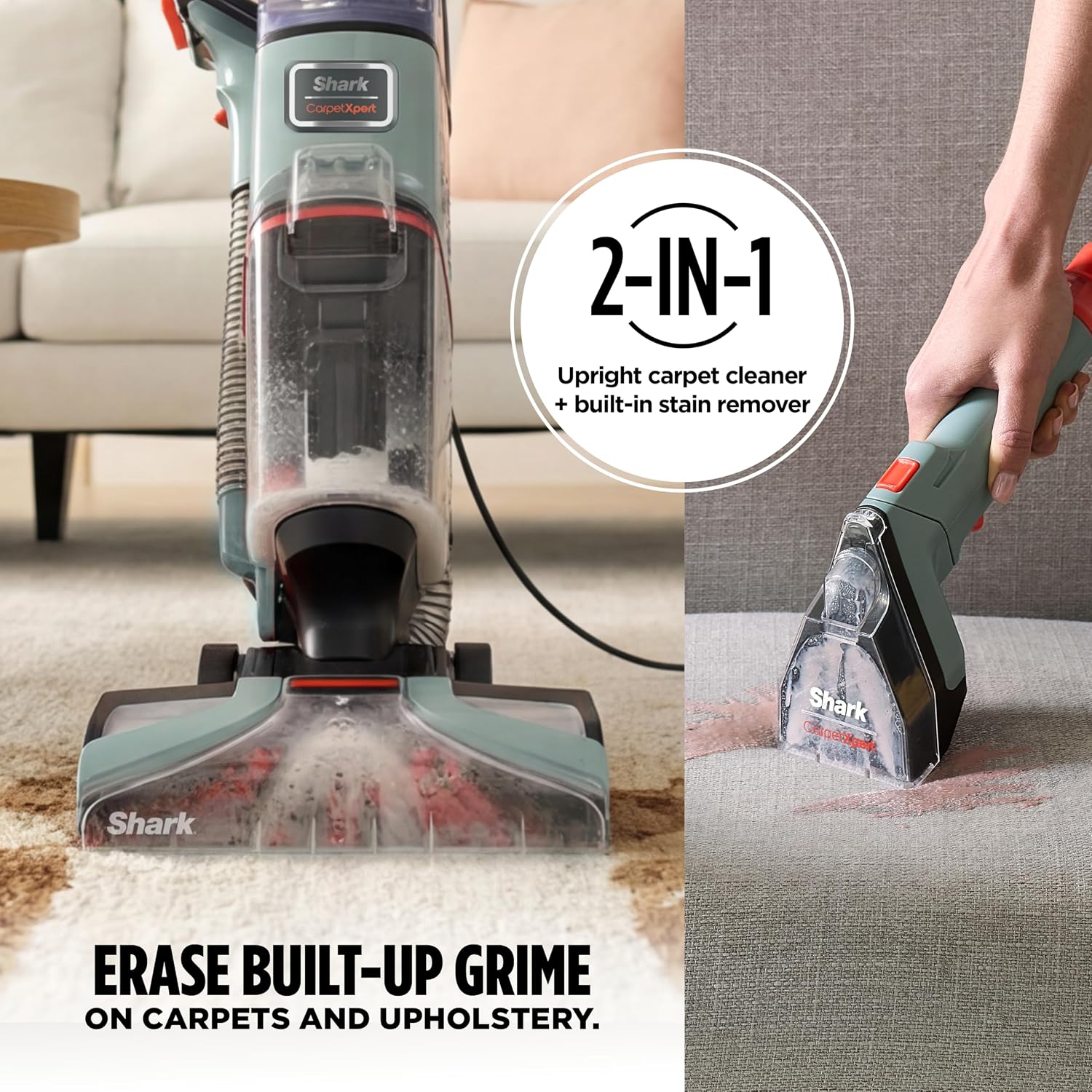 Shark CarpetXpert Upright Carpet & Built-in Stain Cleaner, 3 Tools, EX151 photo 3