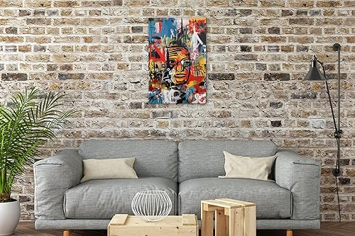 Miniatura 435 de ANRUOXI Graffiti - Lienzo decorativo para pared, diseño abstracto retro, pintura urbana moderna, póster de decoración de pared de zapatos para