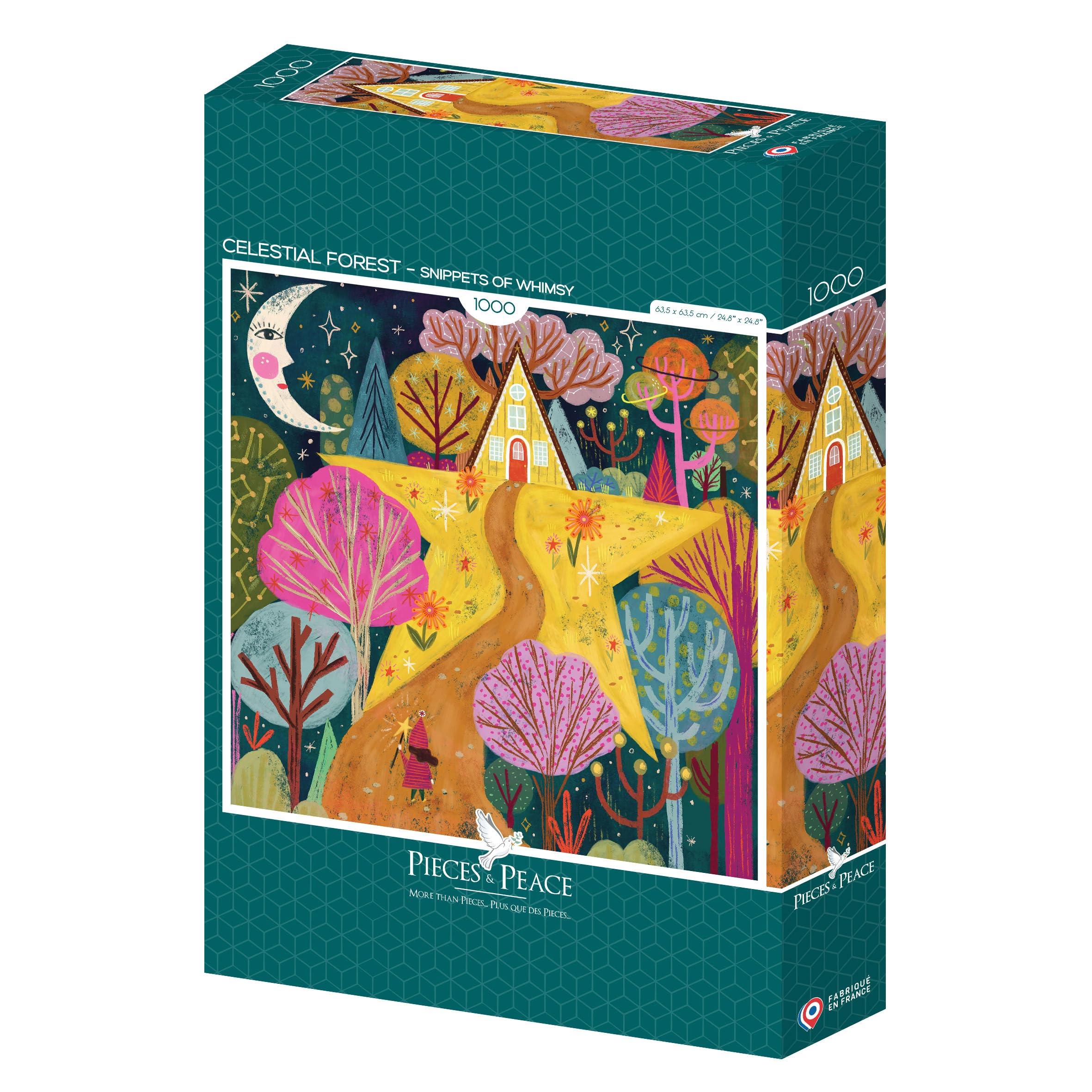 Pieces & Peace Puzle Celestial Forest 1000 piezas, multicolor
