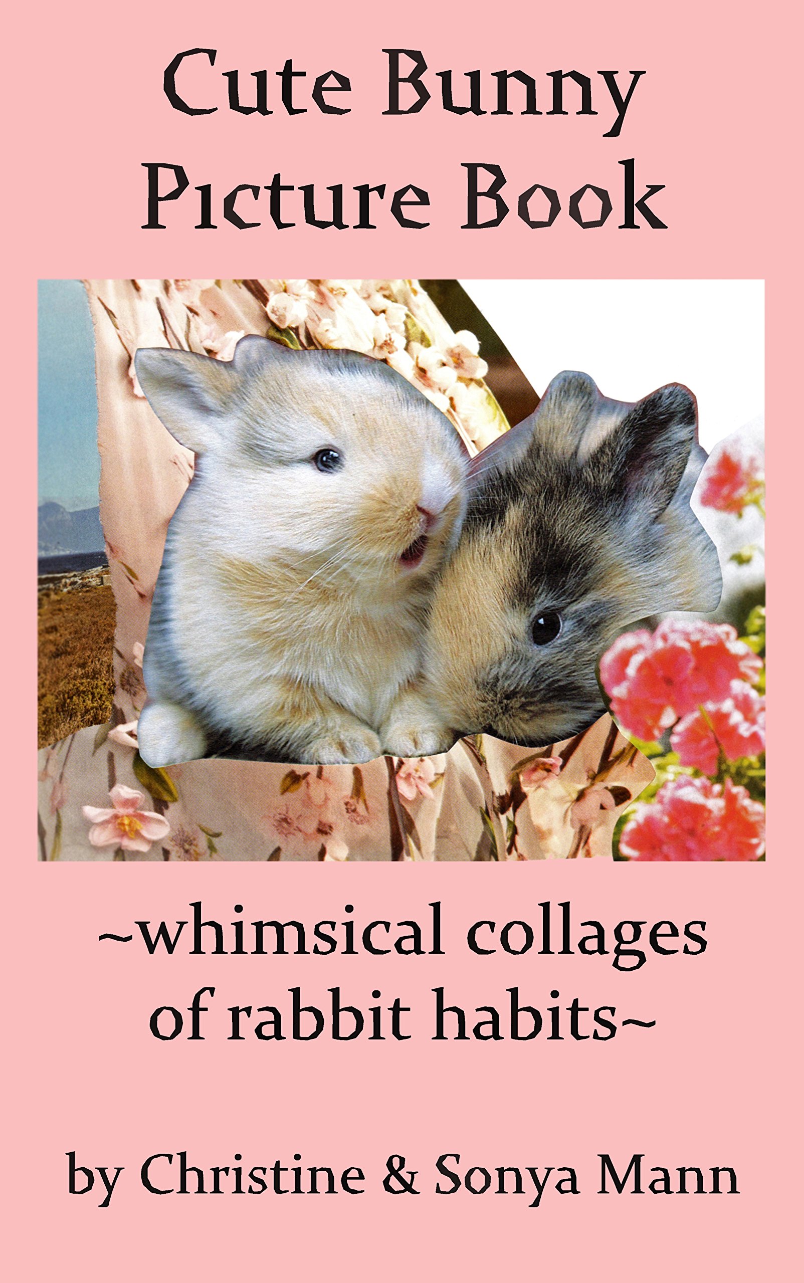 Cute Bunny Picture Book: whimsical collages of rabbit habits