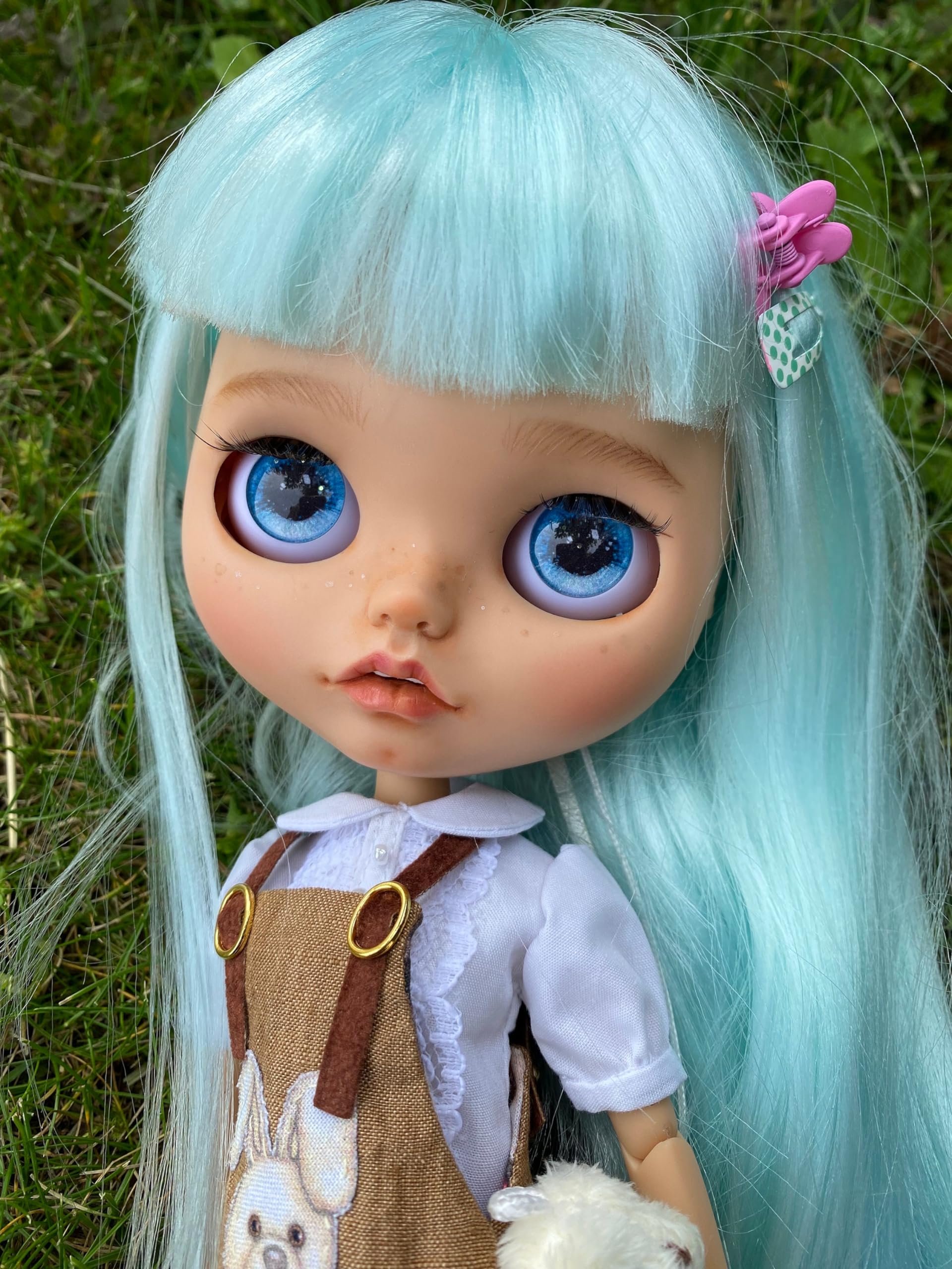 手塗りの顔メイク 顔メイク ブライス用 カスタムブライス 海外作家様 