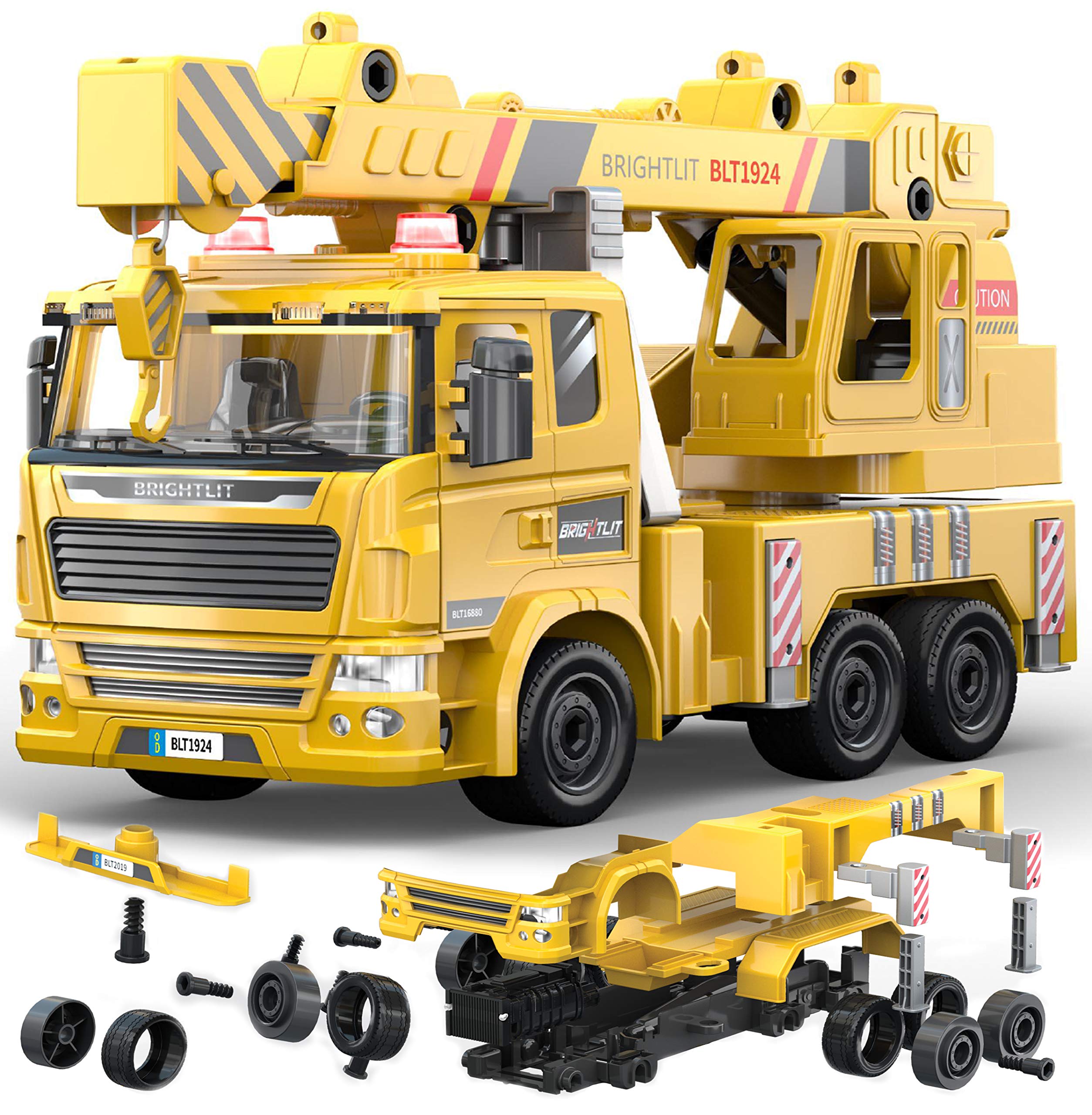 Buy Crane Truck 115 Pcs Take Apart STEM Toys Build Your Own