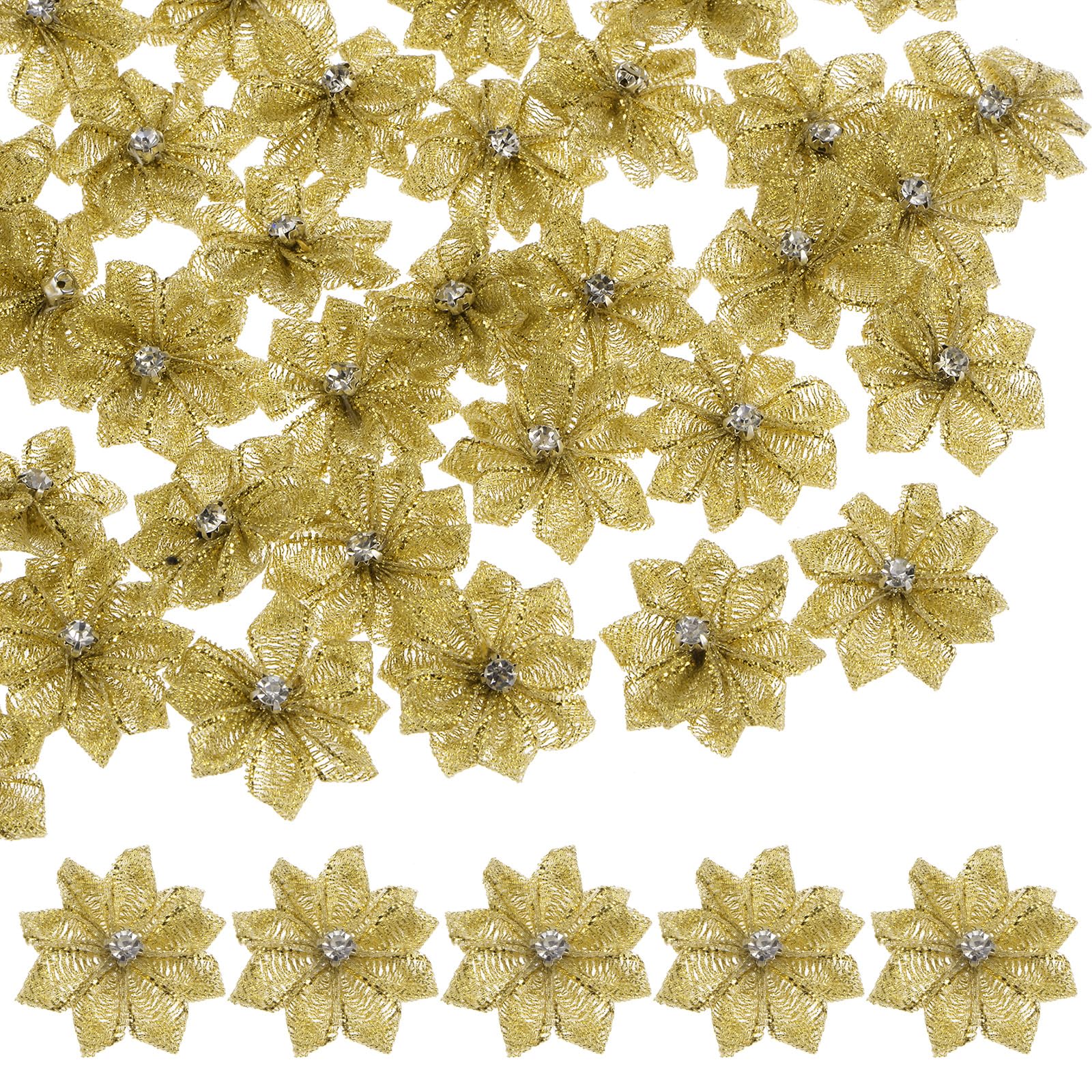 M METERXITY 150-pack Satin Ribbon Flowers