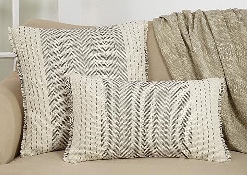 Miniatura 7 de SARO LIFESTYLE Kantha - Almohada rellena de plumón