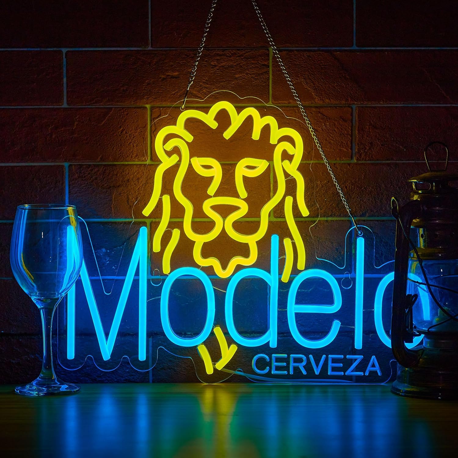 Model Neon Sign for Wall Décor Beer Light Up Signs Cerveza Neon for Bar Man Cave Pub Home Store Party Club Bistro Neon Beer LED Lights Decor Gifts