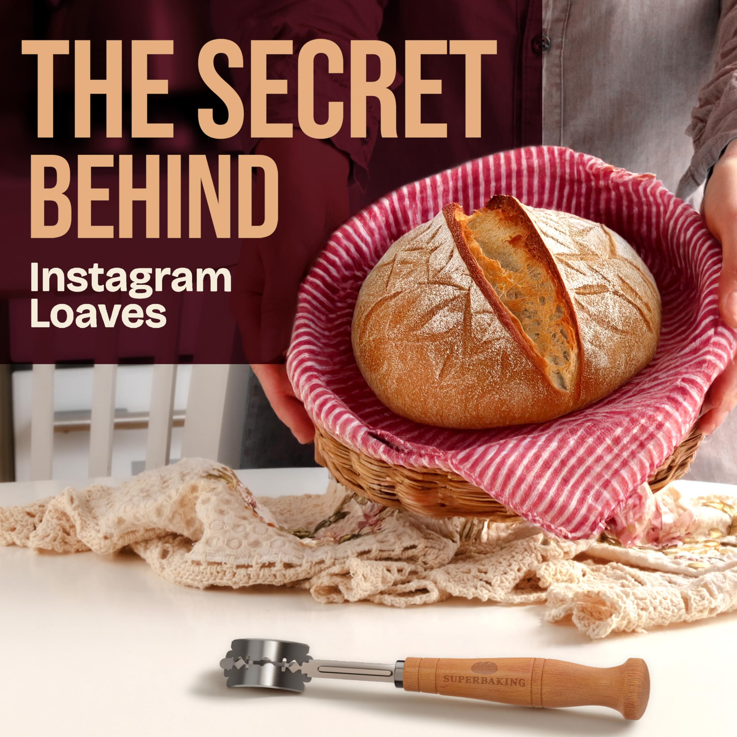 Superbaking Bread Lame - 5 Blades Included -2 Superbaking Bread Lame - 5 Blades Included -2