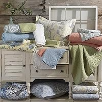 Vista 13 de Laura Ashley Home - Juego de edredón individual, ropa de cama reversible de algodón con flores, decoración del hogar para todas las estaciones