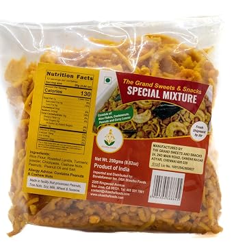 Grand Sweets & Snacks & Adukale Combo F - GSS Special Mixture, Adukale Onion Kodubale & Adukale Nippattu.