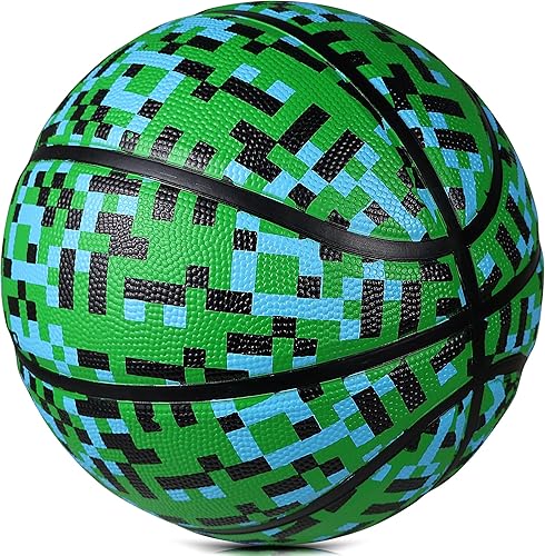 Miniatura 2 de Pelota de baloncesto oficial de goma para interiores y exteriores, tamaño 34567 para niños, jóvenes, adolescentes, niños y niñas, ideas de regalo