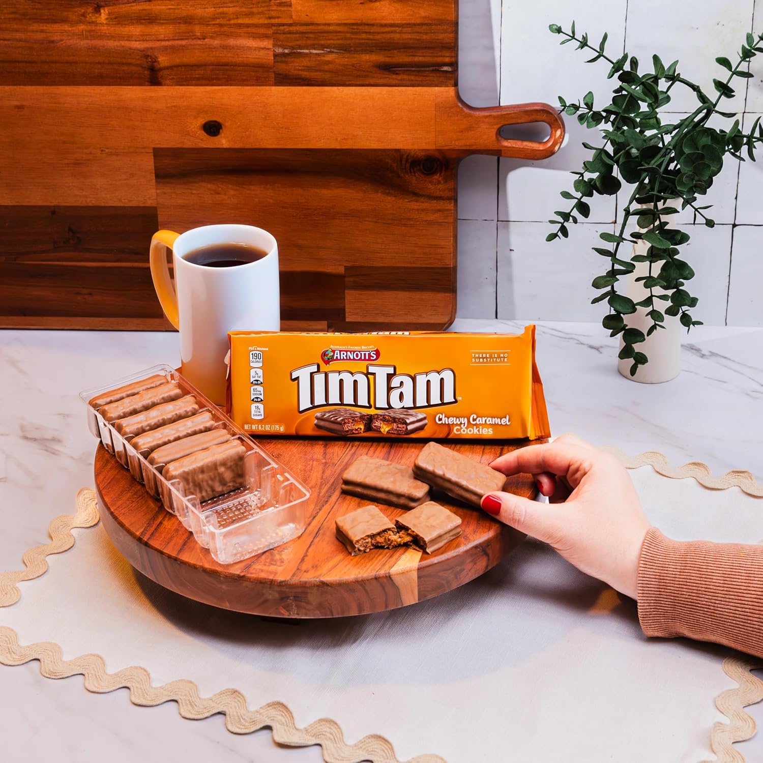 Tim Tam Chocolate Biscuit 4 Pack Variety Bundle | 2 Original, 1 Chewy Caramel, 1 Dark Chocolate | Imported from Australia