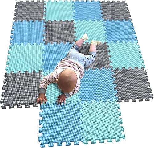 Miniatura 8 de MQIAOHAM® Alfombras de Juego de Rompecabezas de 18 Piezas, Alfombra de Juego Suave para Bebés, Baldosas de Espuma Entrelazadas para Niños, Alfombras