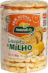 Biscoito de Milho Grande Natural Life - Sem Glúten - Vegano - 80g