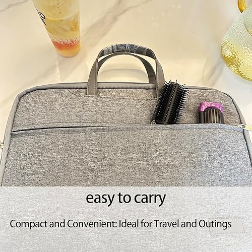 Miniatura 6 de Cepillo de pelo de viaje con espejo, paquete de 2 unidades negro y morado, cepillo húmedo plegable compacto, mini peine de masaje, herramienta de