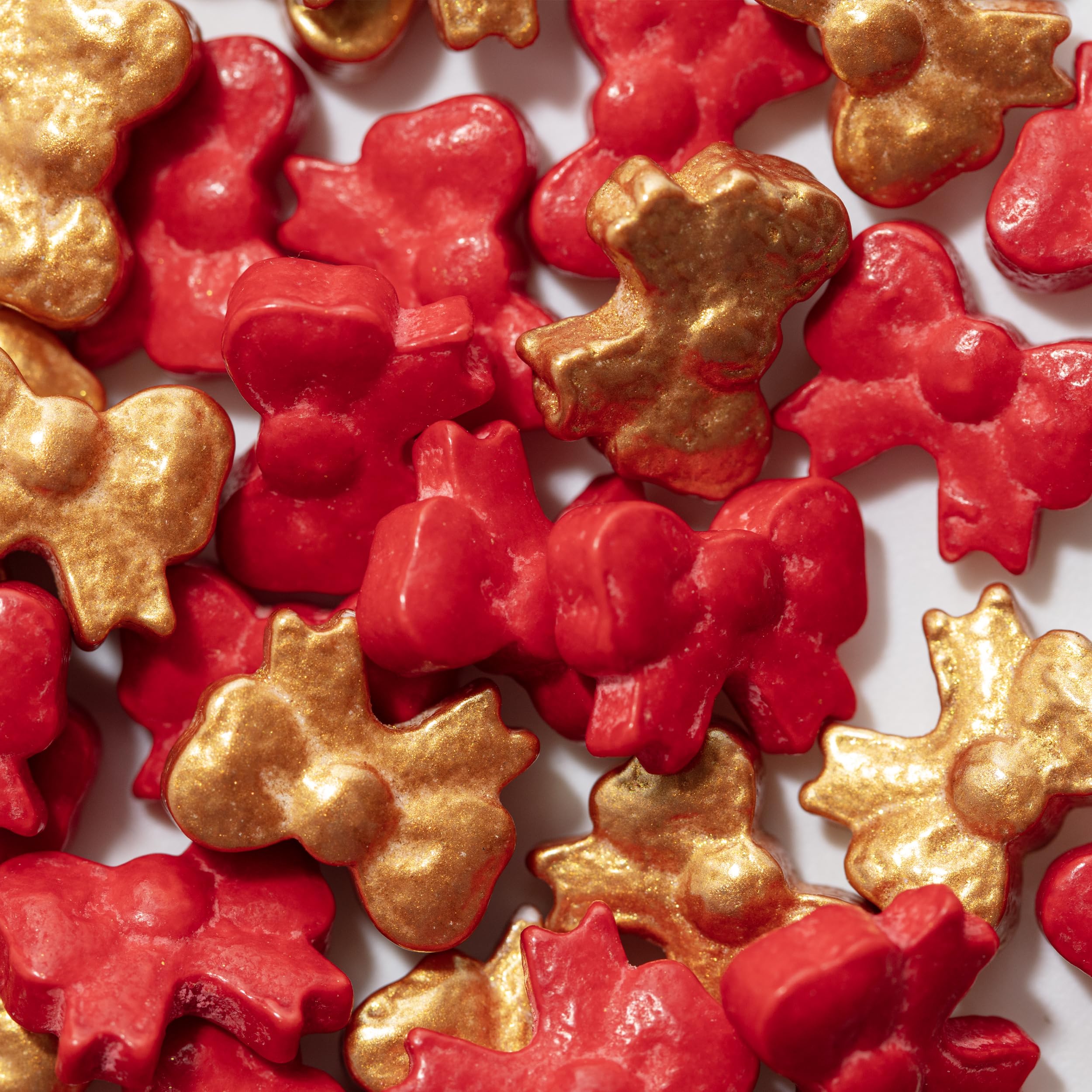 PME Cake Christmas Sprinkle Charms |Bows (25g / 0.9oz) | Festive Edible Decorations for Cakes, Cupcakes & Winter Holiday Bakes