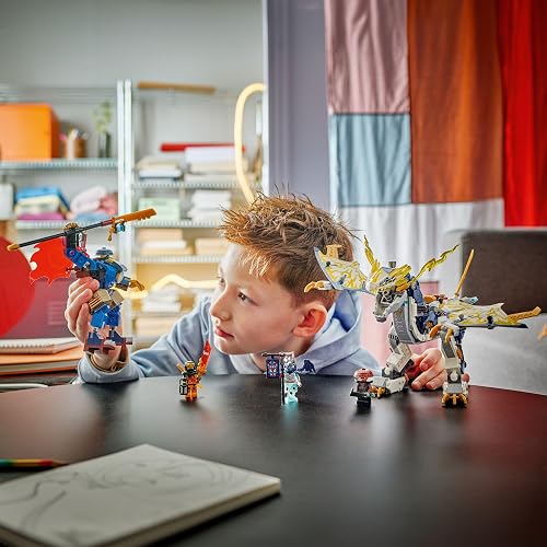 LEGO NINJAGO Le Robot Dragonnier De Rogue - Jouet Ninja Avec Figurines De Dragon & Robot - 4 Minifigurines Dont Lloyd & Arin - Lame De Révélation - Cadeau Pour Garçon 8 Ans & Fans De La Série TV 71843 - 9