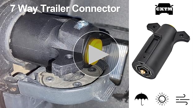 【ADRER】7way cote Amazon.com: CXTM 7 Way Trailer Connector 7 Pin Trailer