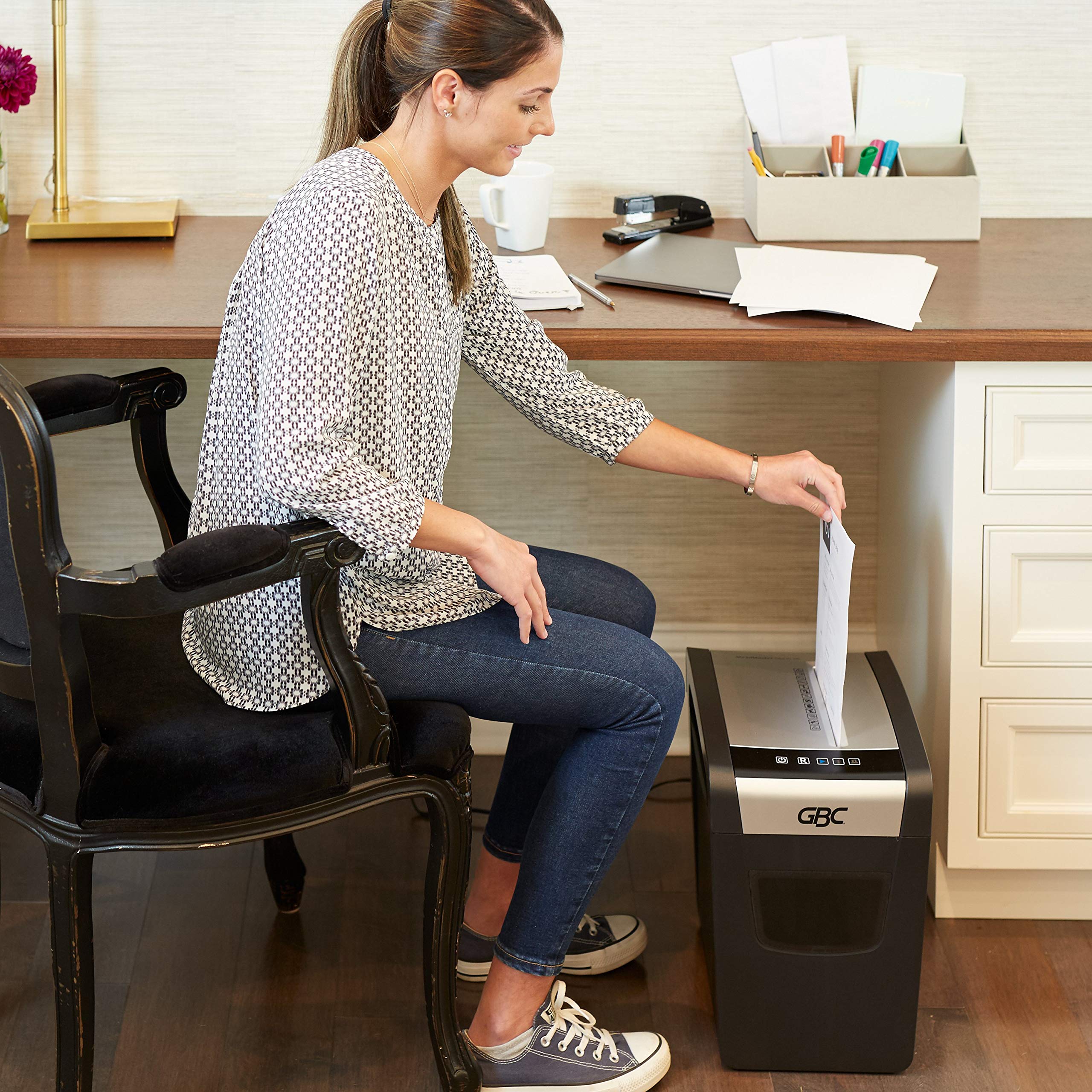 GBC ShredMaster Home Office Shredder, PSX12-06, Cross-Cut, 12 Sheets (1757408)