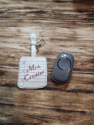 Miniatura 3 de Notebook Paper Classroom doorbell Holder, Class Bell Case Keychain