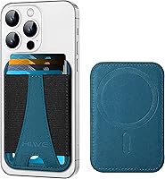 Vista 11 de HiWe Cartera Magsafe, cartera magnética Eiffel-Tower para iPhone serie 16/15/14/13/12, cartera de cuero, compatible con 6 tarjetas, delgado, bloqueo