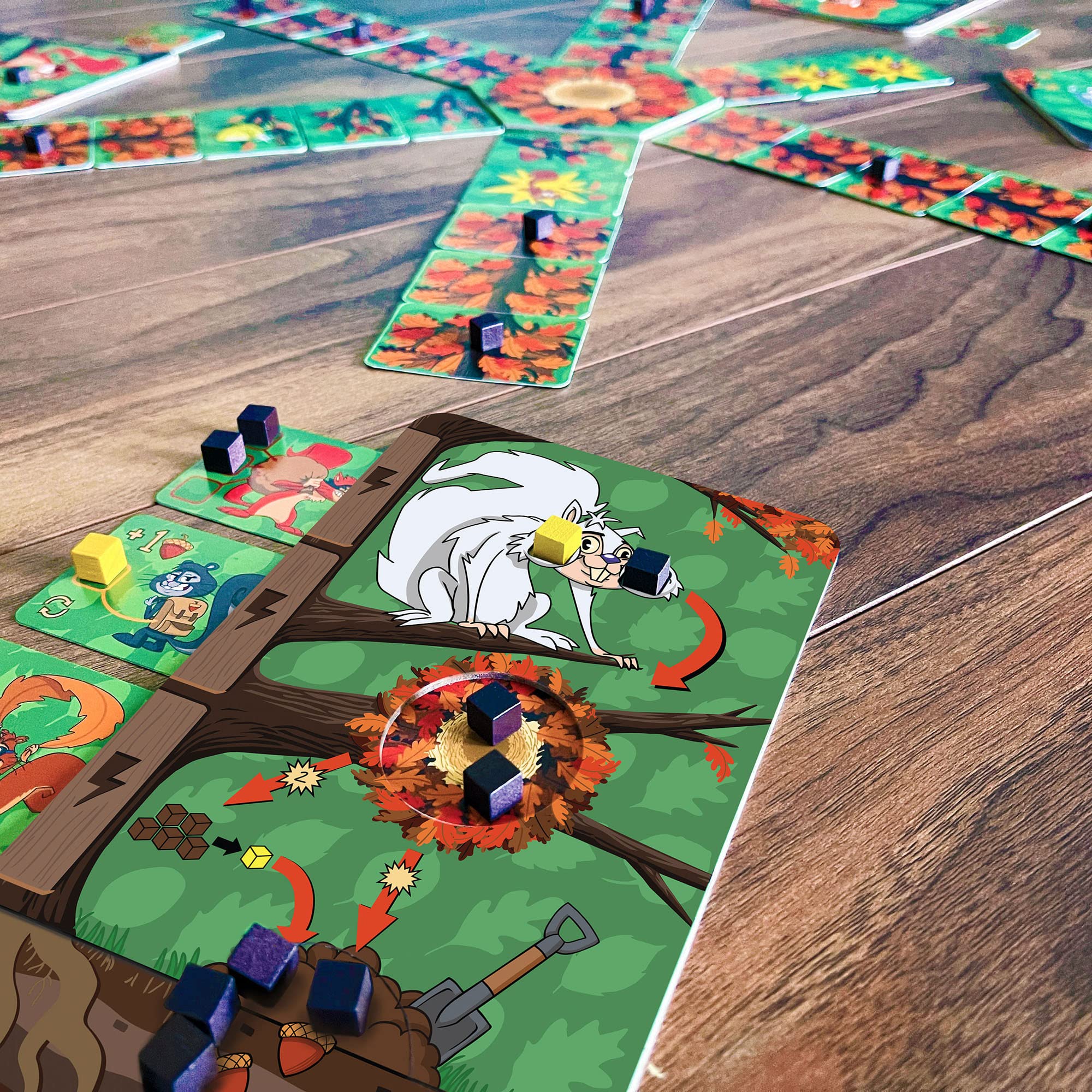 Wavelength Board Game Nutty Squirrels Of The Oakwood Forest By TIN ...
