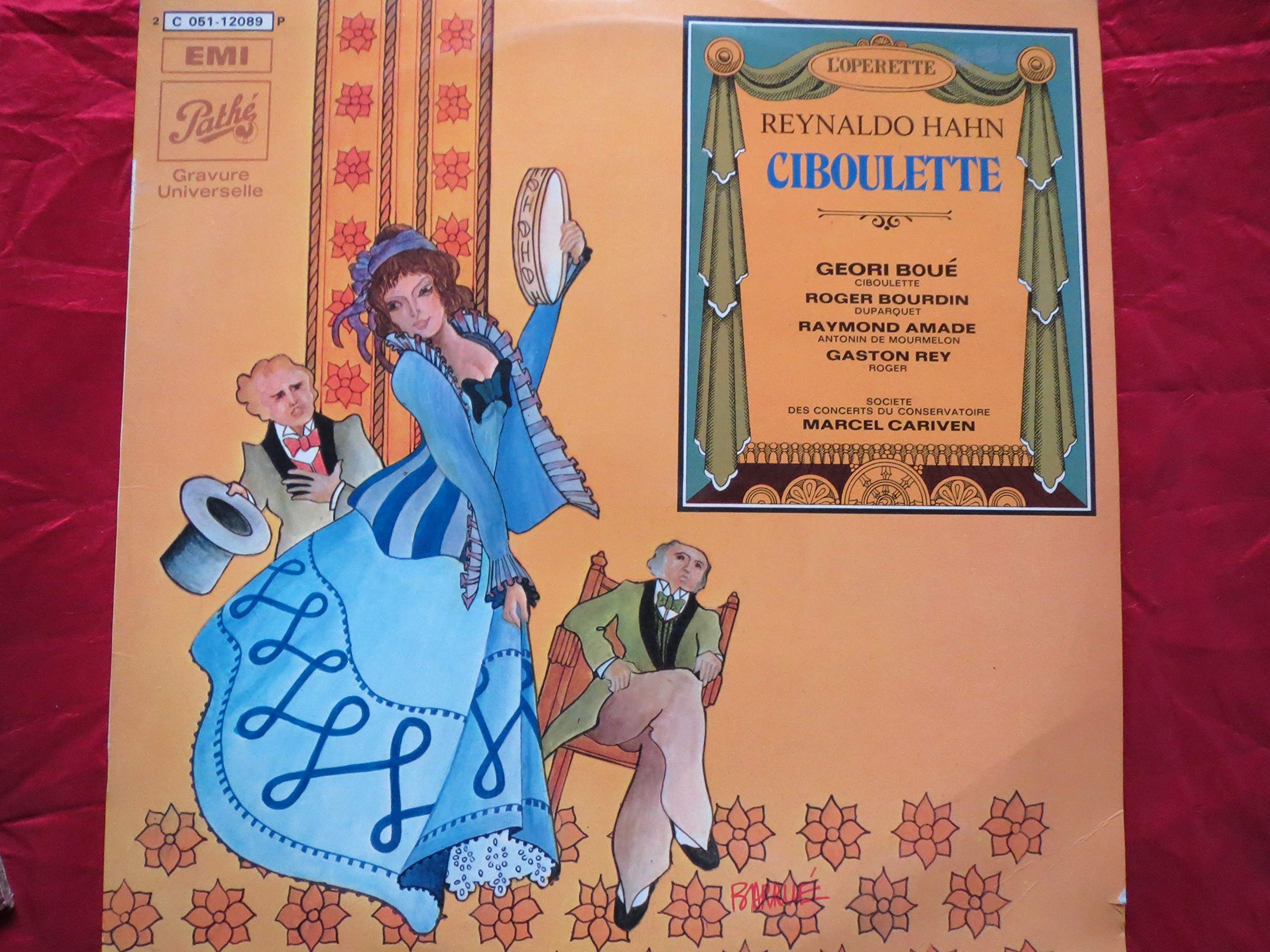 Reynaldo Hahn : Ciboulette Boue / Bourdin disque Pathé OPTG 3136