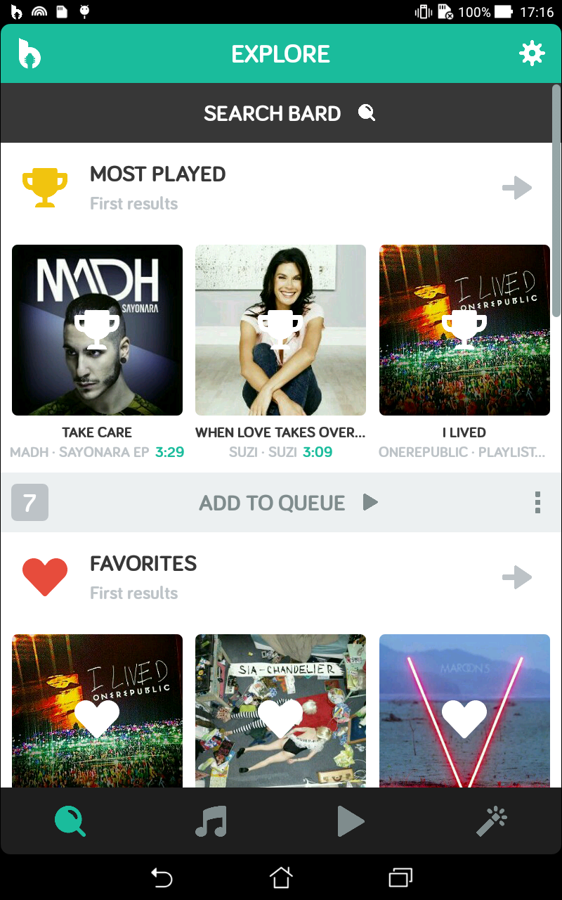 Bard Music Player App on Amazon Appstore