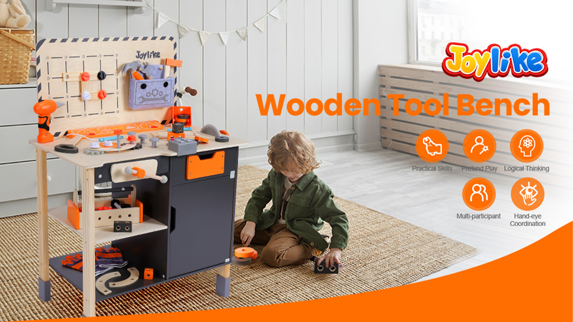 Amazon.com: Joylike Kids Tool Set - Premium Wooden Toddler Bench