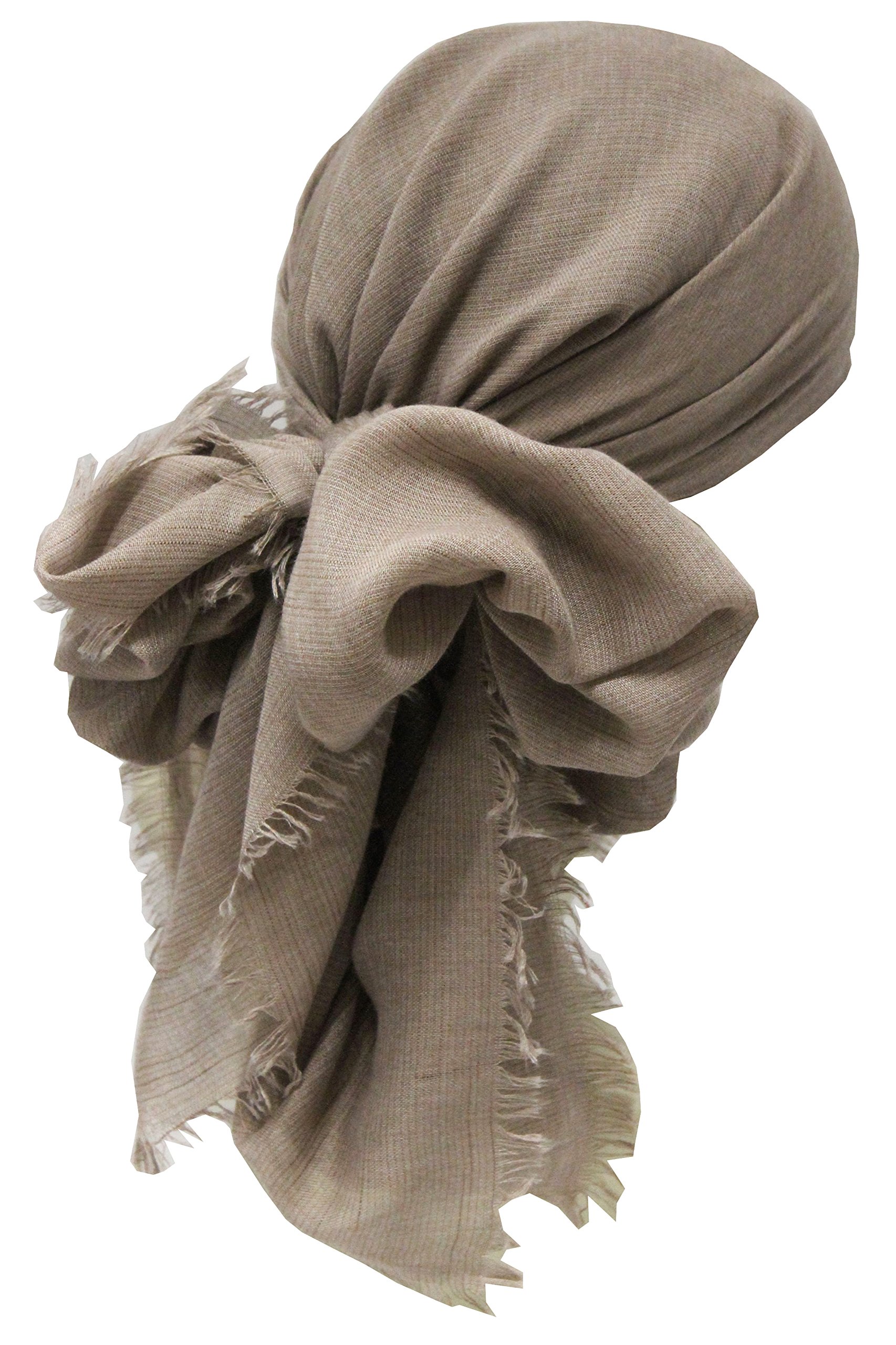 Deresina Headwear Women's Linum Beige (Seasonal Scarf) Deresina's Seasonal Square Head Scarf For Chemo (Linum Beige - One Size)