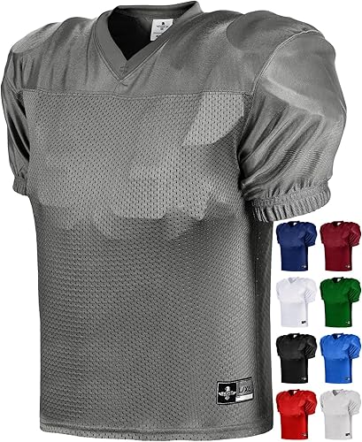 Exxact Sports Camiseta de práctica de fútbol para niños, estilo profesional, ligera y transpirable, de malla, para niños