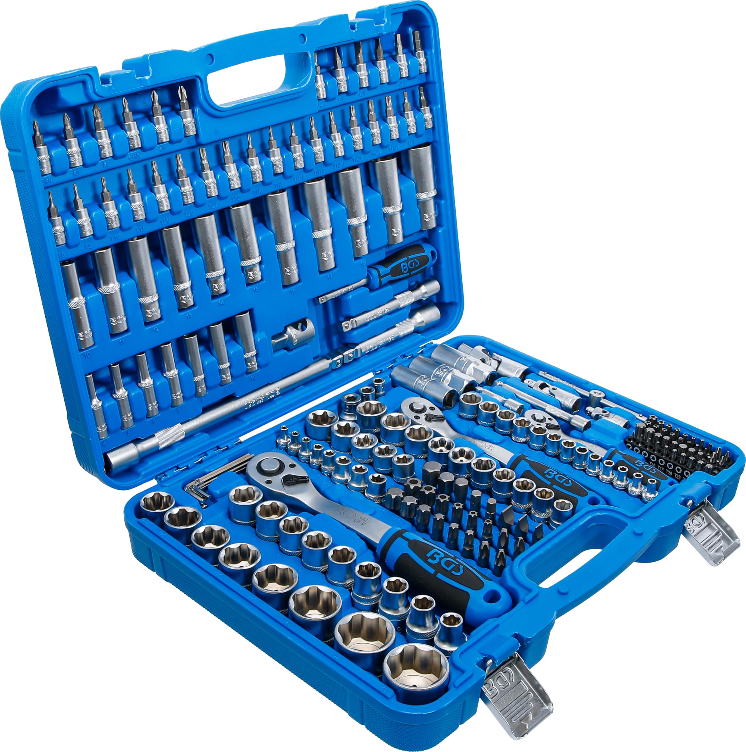 BGS 2292 | Juego de llaves de vaso Super Lock | entrada 6,3 mm (1/4") | 10 mm (3/8") / 12,5 mm (1/2") | 192 piezas