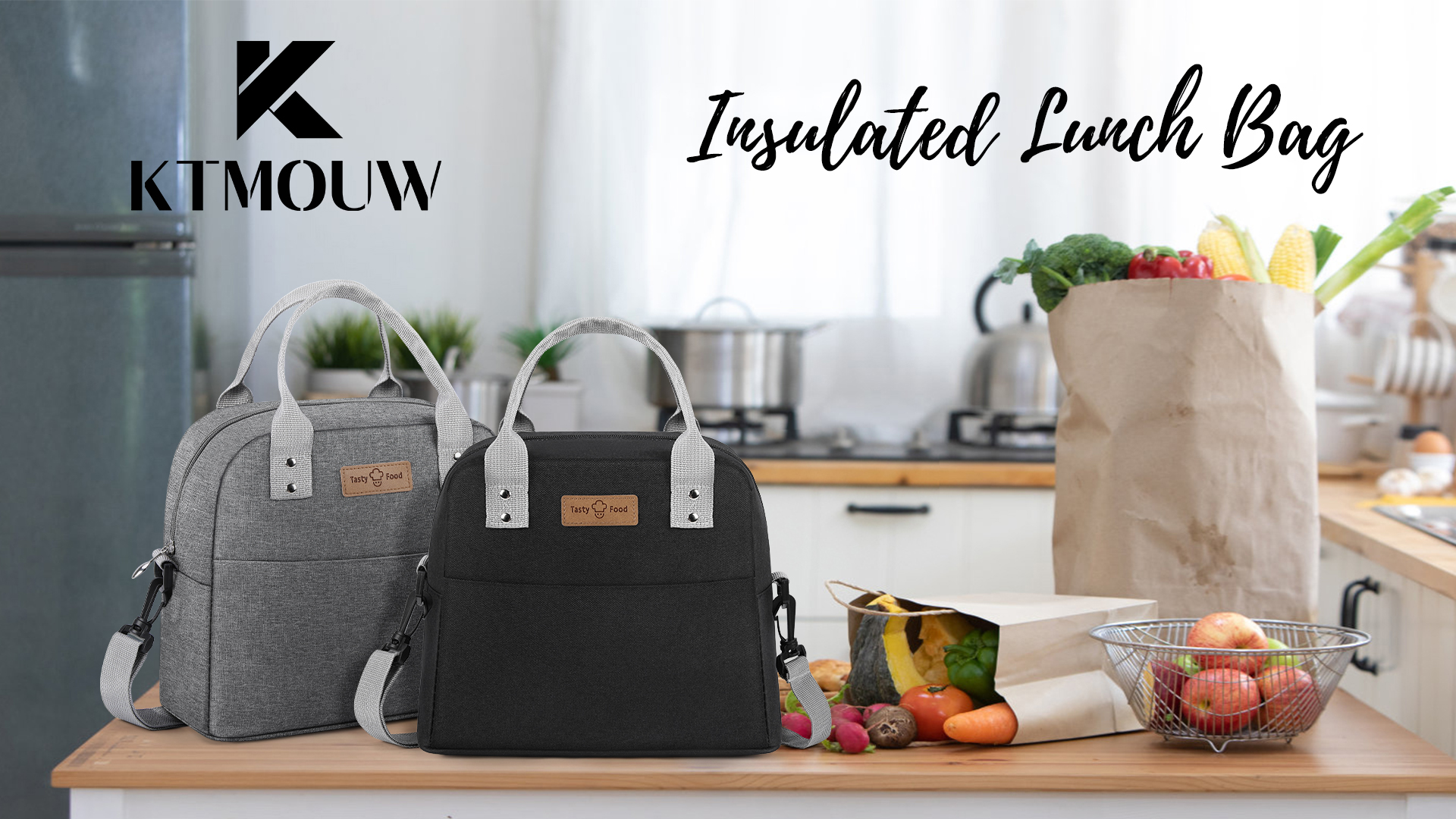 Sac Isotherme Réutilisable Sac à Déjeuner Isotherme Deautie