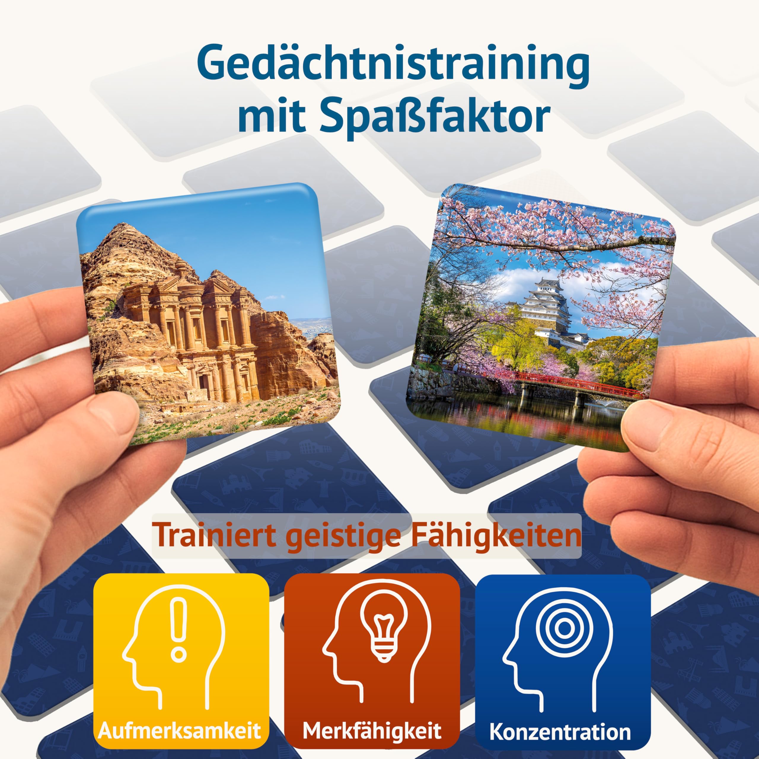 Starnberger Spiele - Weltkulturerbe Memospiel - Kartenspiel für Erwachsene und Kinder ab 6 Jahren - Geschenk für Reise- und Kulturliebhaber