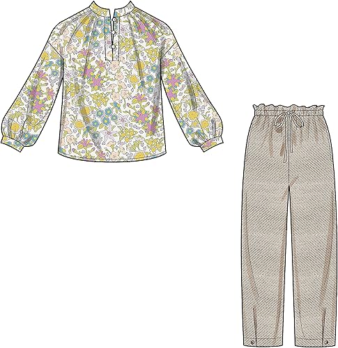 Miniatura 5 de New Look Kit de patrones de costura para pantalones y tops de señoritas, código N6704. Tallas 8-10-12-14-16-18-20