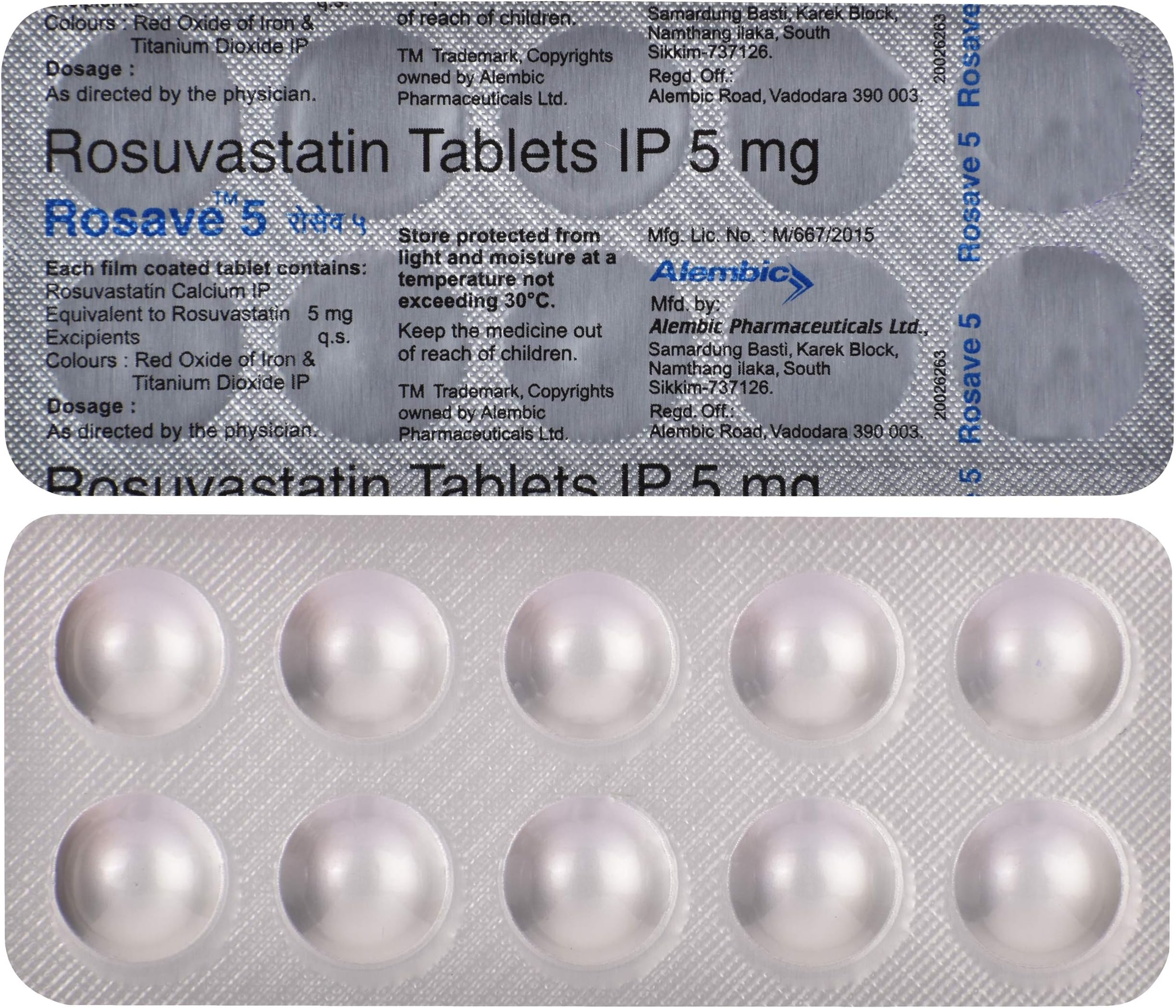 Rosave 5 - Strip of 10 Tablets