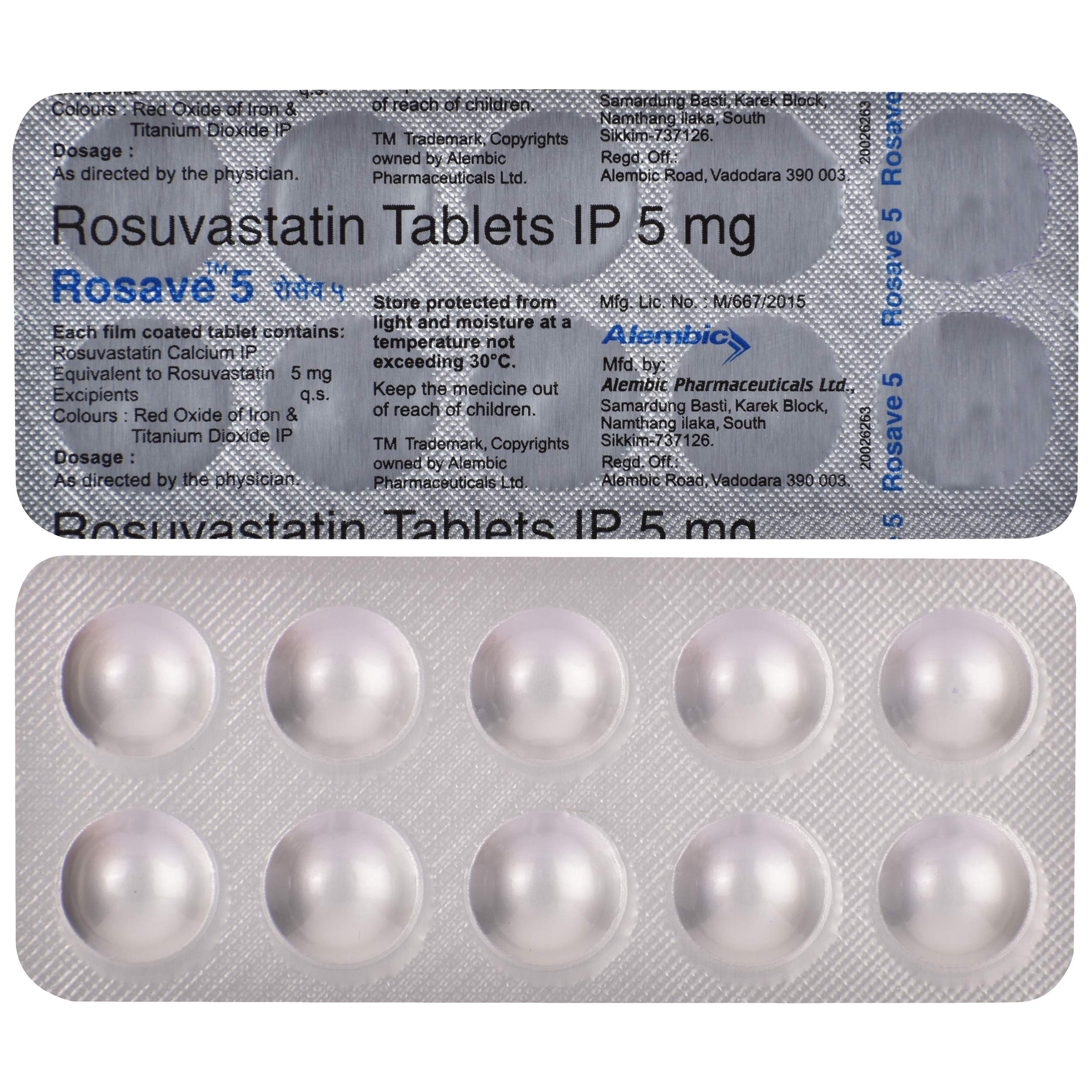 Rosave 5 - Strip of 10 Tablets